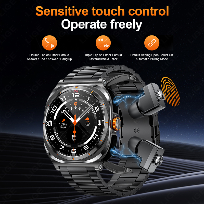 LIGE 2025 Watch Wireless Earph - Do Oxygen Meter 评论和价格