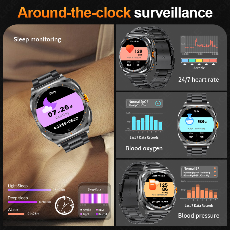 LIGE 2025 Watch Wireless Earph - Do Oxygen Meter 评论和价格