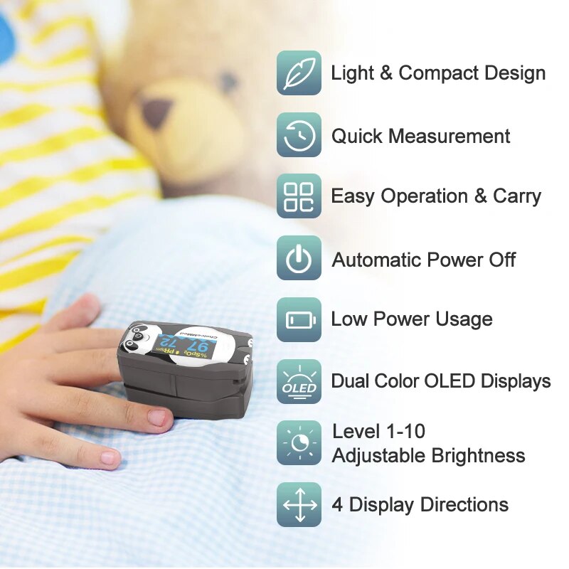 ChoiceMMed Pediatric Finger Pu - Do Oxygen Meter 评论和价格